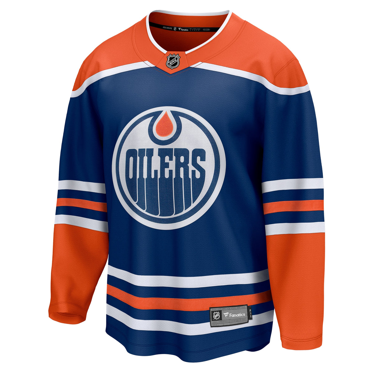 Men's Fanatics Royal Edmonton Oilers Home Breakaway Blank Jersey