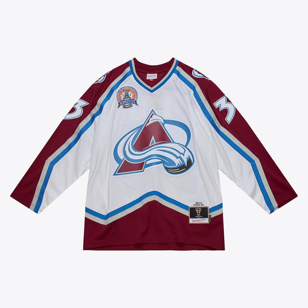 Colorado Avalanche Mitchell & Ness Blue Line Jersey Patrick Roy 2000