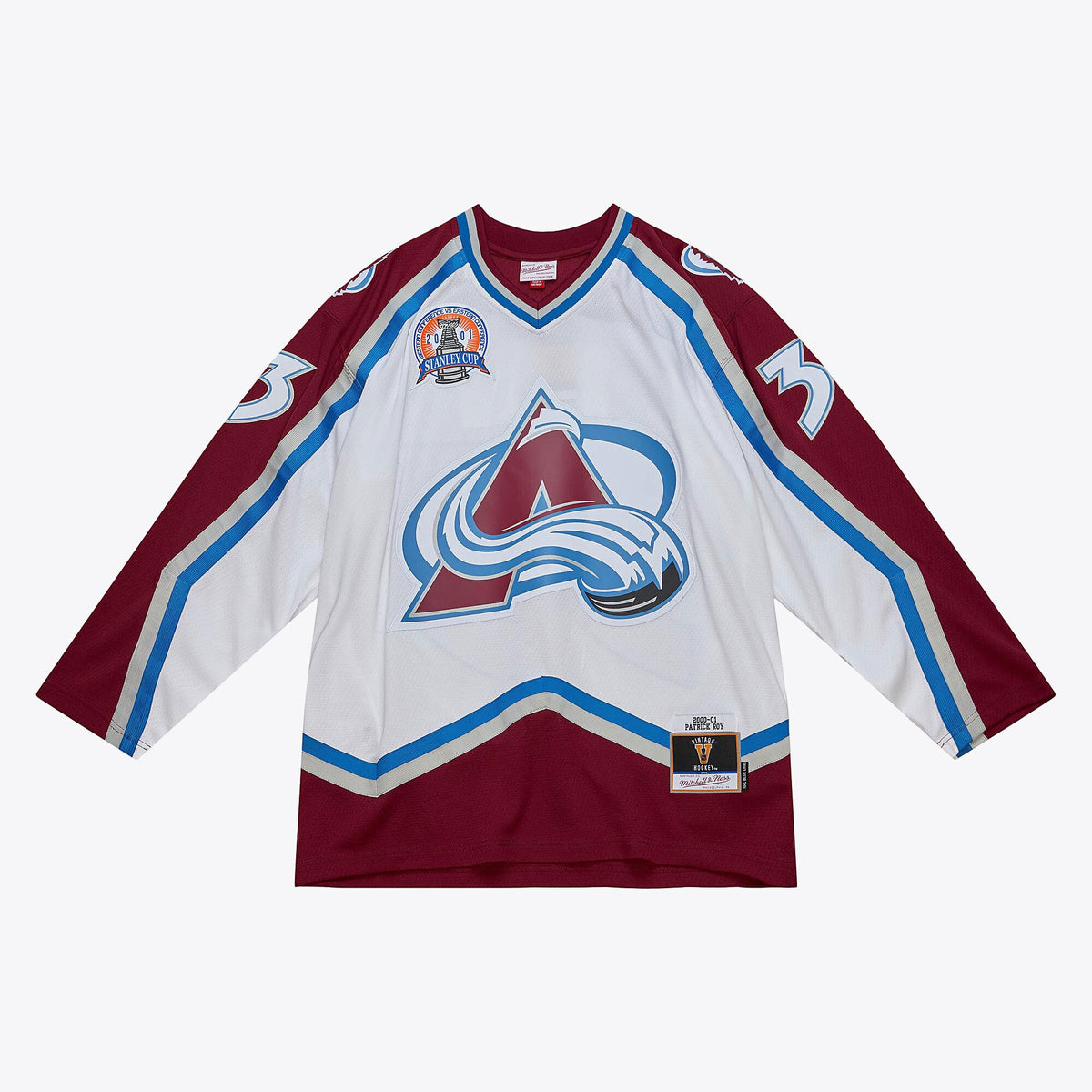 Colorado Avalanche Mitchell & Ness Blue Line Jersey Patrick Roy 2000