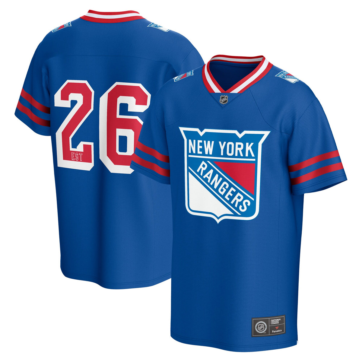 New York Rangers Foundation Fashion Top - Mens