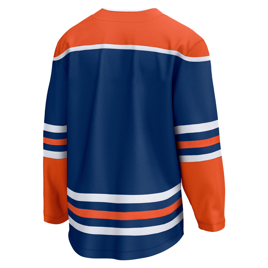 Men's Fanatics Royal Edmonton Oilers Home Breakaway Blank Jersey