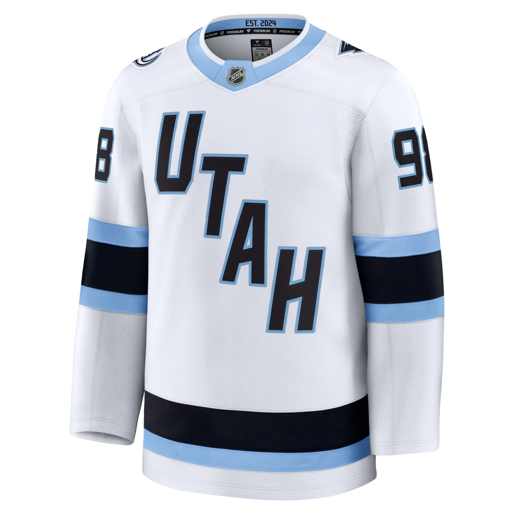 Utah Mammoth Fanatics Away Premium Jersey - White - Mikhail Sergachev - Mens