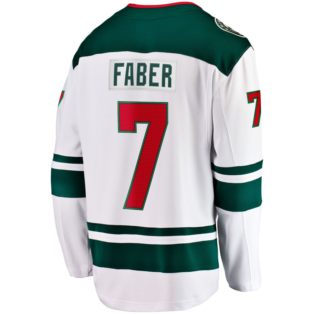 Minnesota Wild Fanatics Away Breakaway Jersey - White - Brock Faber - Mens