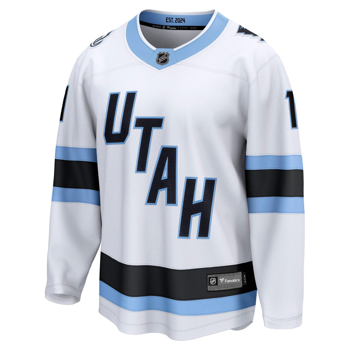 Utah Mammoth Fanatics Away Breakaway Jersey - White - Dylan Guenther - Mens