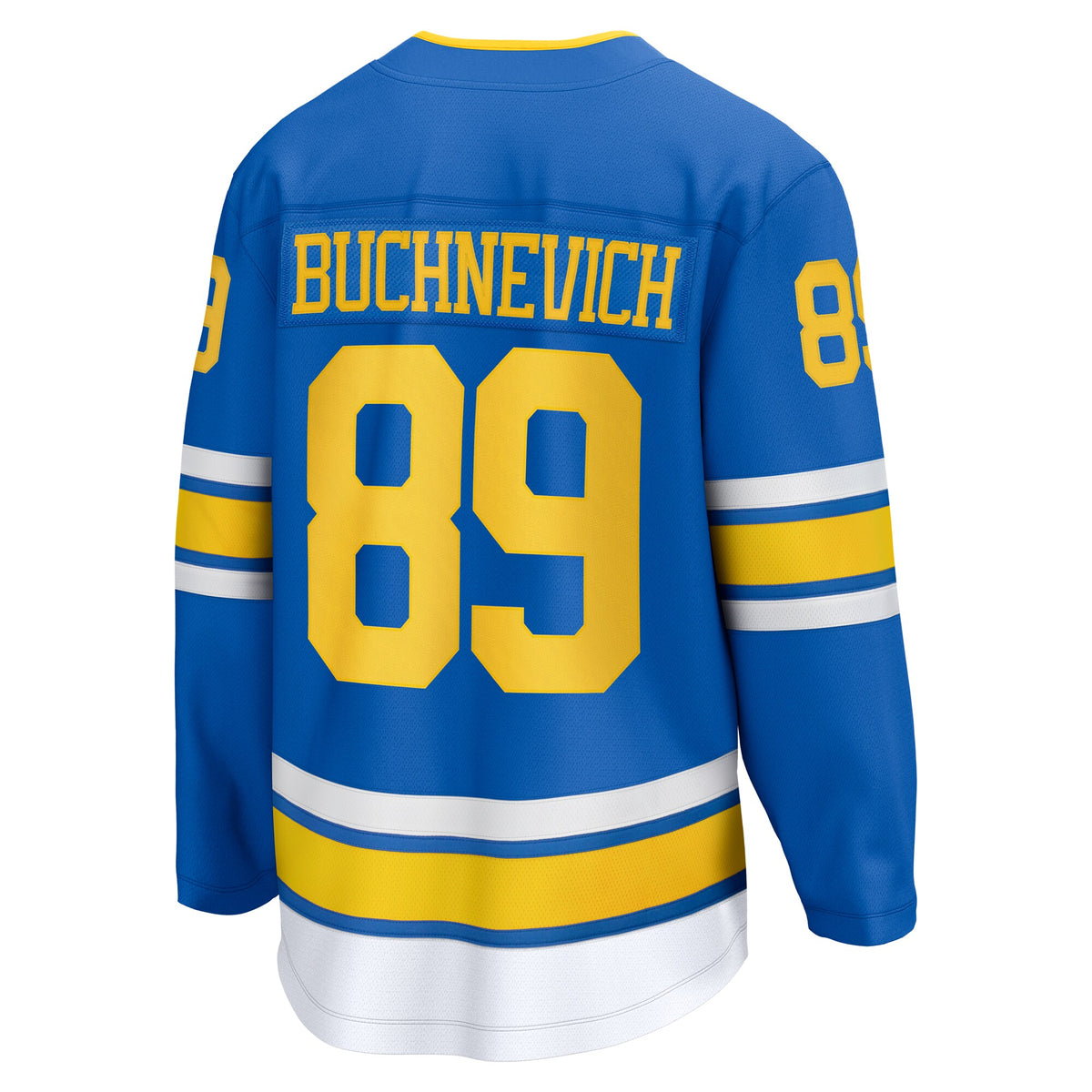 St. Louis Blues Fanatics Branded Home Breakaway Jersey - Blue - Pavel Buchnevich - Mens