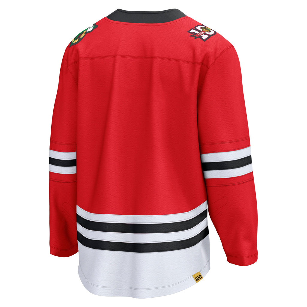Chicago Blackhawks Fanatics Home Centennial Breakaway Jersey - Red - Mens