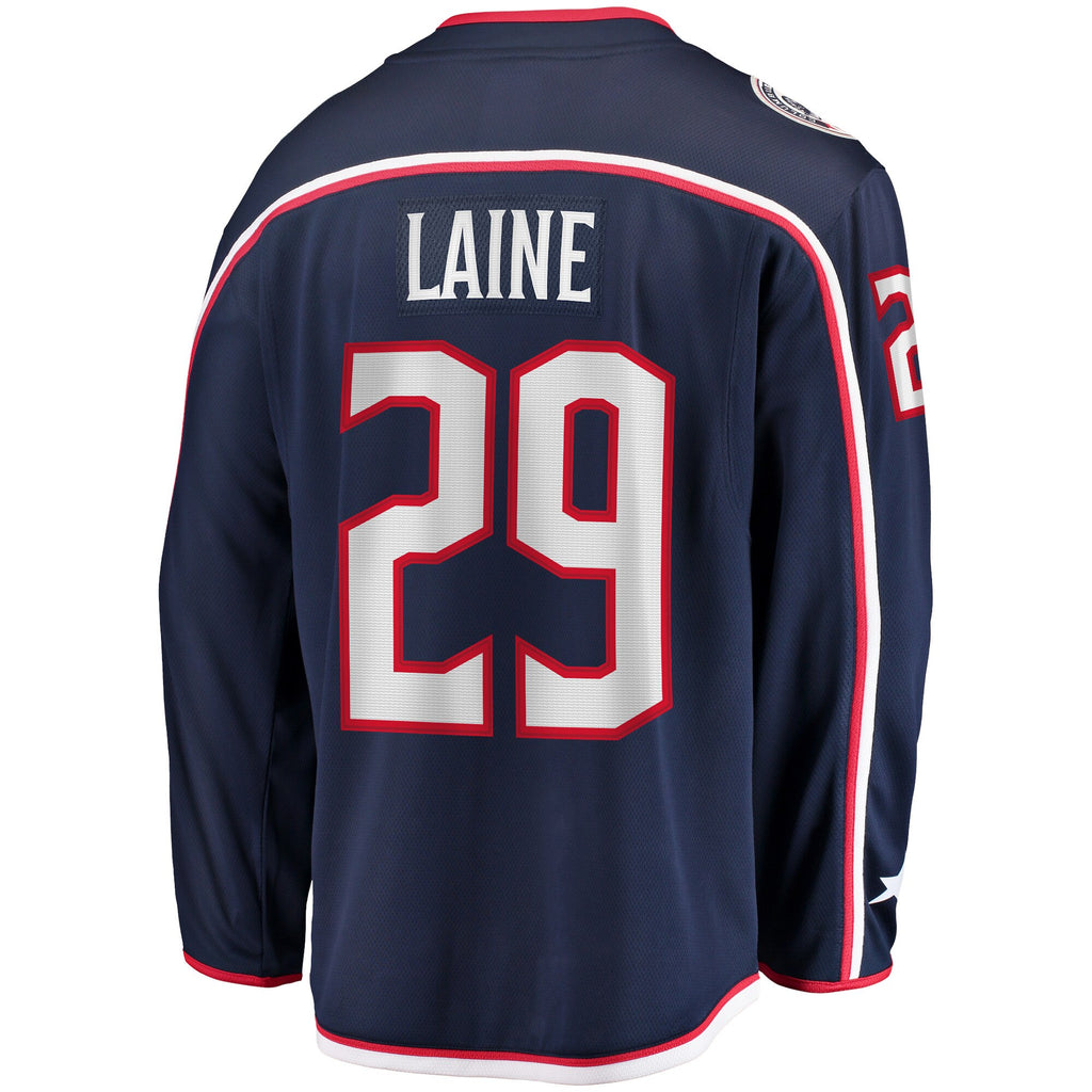 Columbus Blue Jackets Fanatics Home Breakaway Jersey - Navy - Patrik Laine - Mens