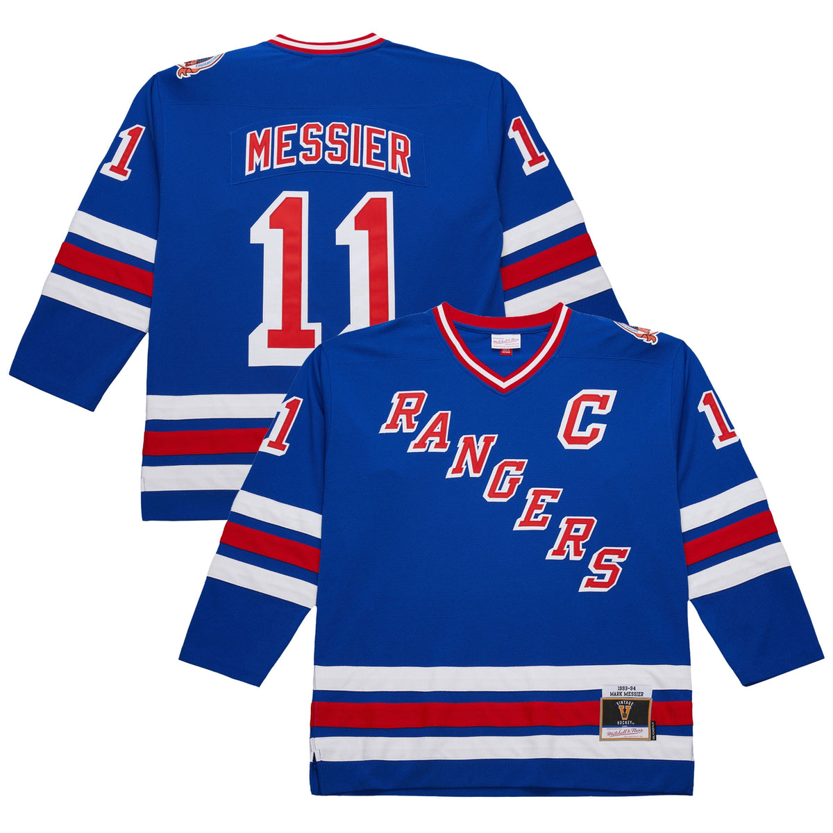 Men's Mark Messier White New York Rangers 1993-94 Power Play Jersey