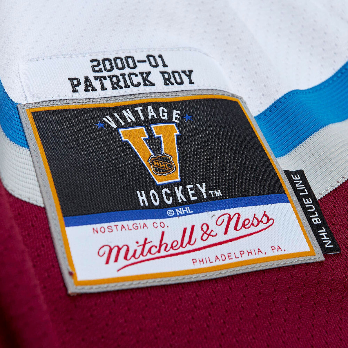 Colorado Avalanche Mitchell & Ness Blue Line Jersey Patrick Roy 2000