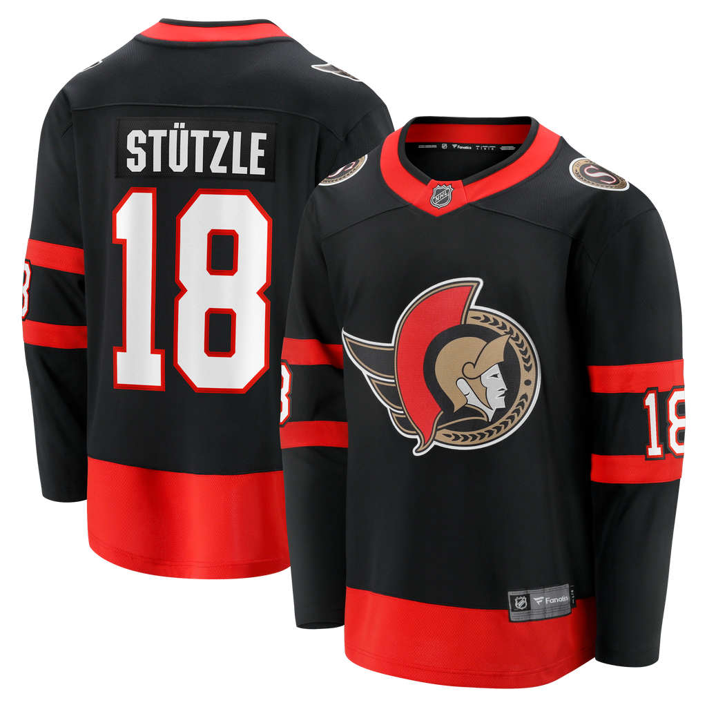 Ottawa Senators Fanatics Breakaway Jersey Home - Black - Tim Stützle - Mens