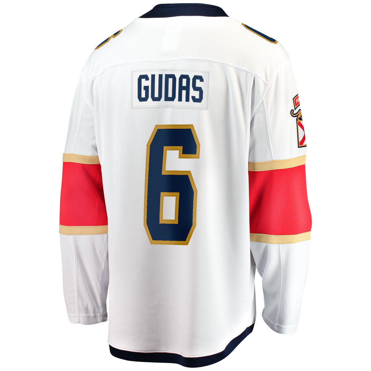 Florida Panthers Fanatics Away Breakaway Jersey - White - Radko Gudas - Mens