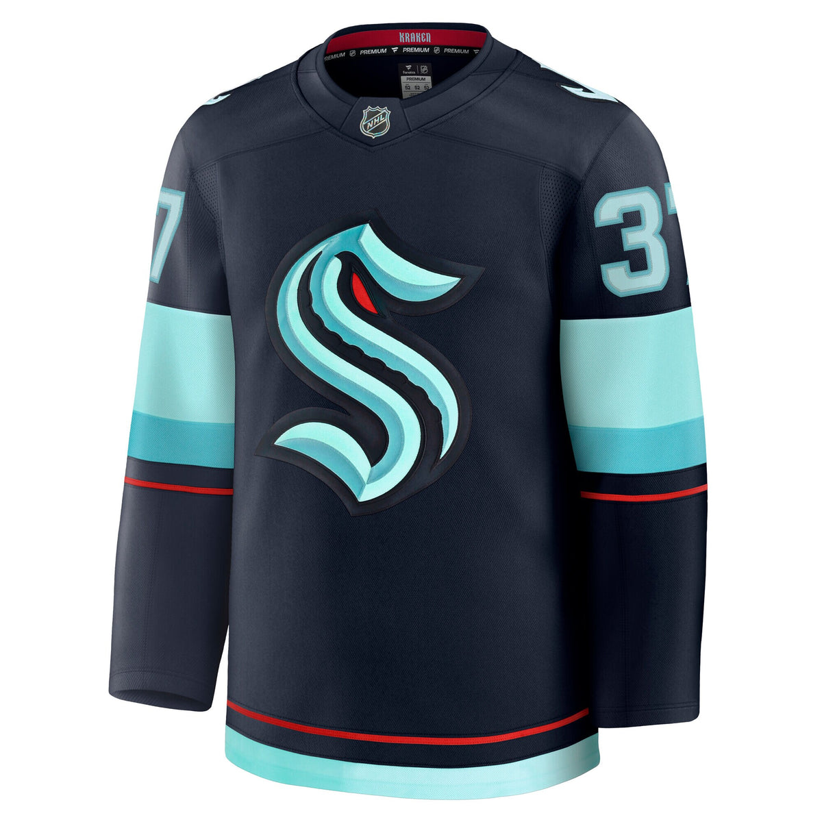 Seattle Kraken Fanatics Branded Home Premium Jersey - Deep Sea Blue  - Yanni Gourde - Mens