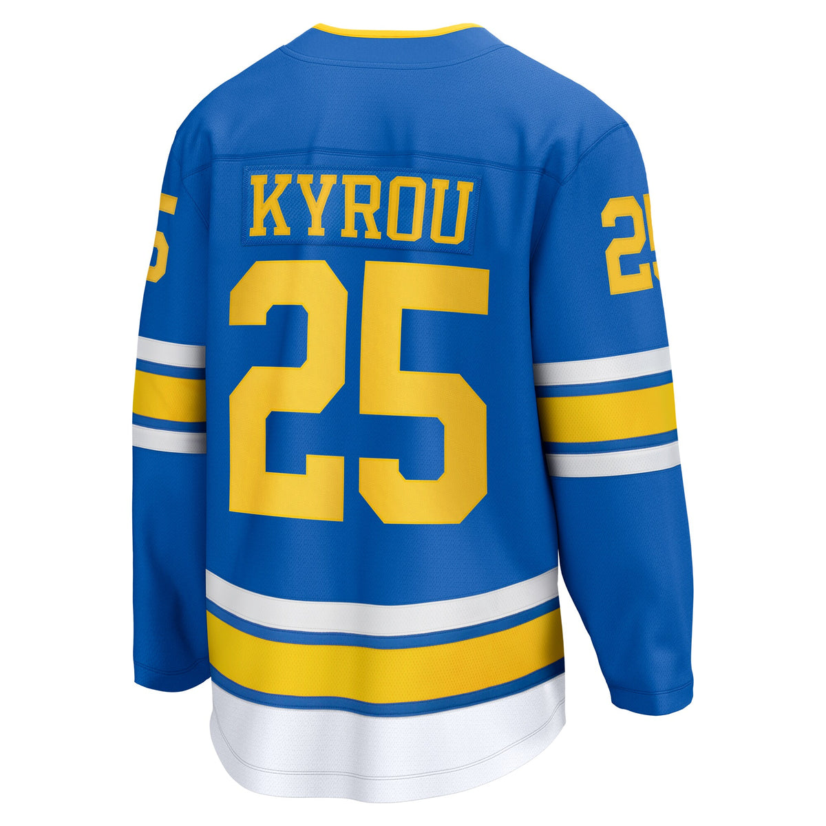St. Louis Blues Fanatics Branded Home Breakaway Jersey - Blue - Jordan Kyrou - Mens