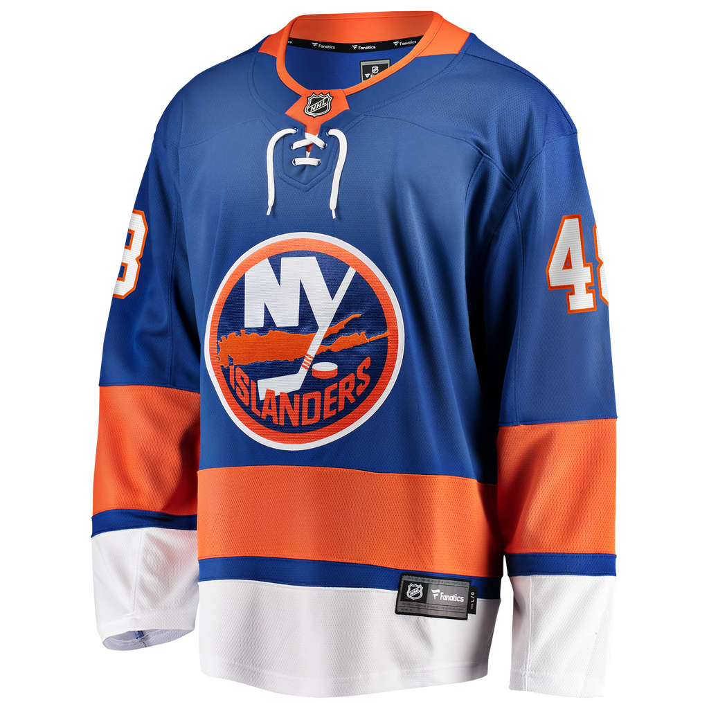 New York Islanders Fanatics Home Breakaway Jersey - Royal - Matthew Schaefer - Mens
