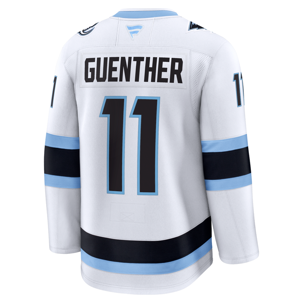 Utah Mammoth Fanatics Away Premium Jersey - White - Dylan Guenther - Mens