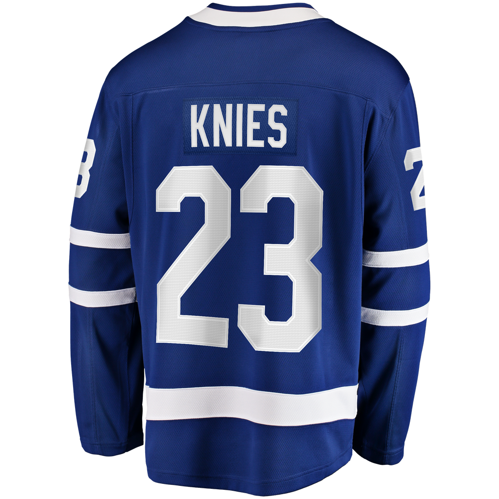 Toronto Maple Leafs Fanatics Home Breakaway Jersey - Blue - Matthew Knies - Mens