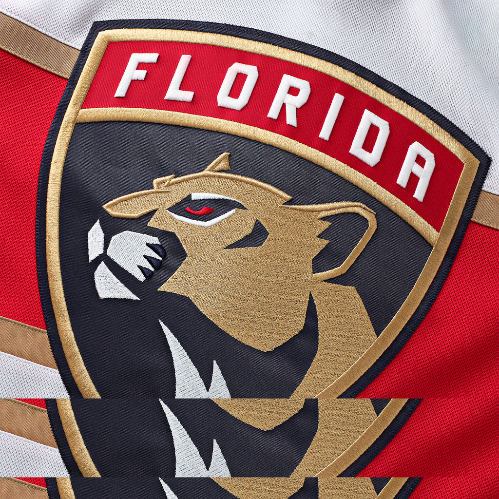 Florida Panthers Fanatics Away Premium Jersey - White - Sam Reinhart - Mens