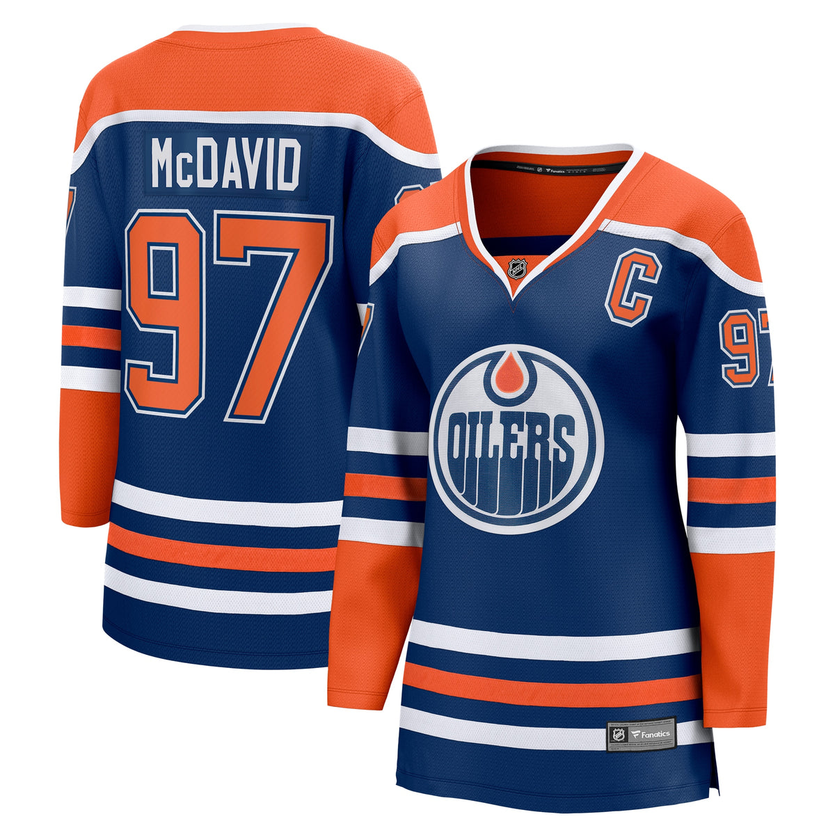 Women's Fanatics Connor McDavid Royal Edmonton Oilers Home Breakaway Jersey