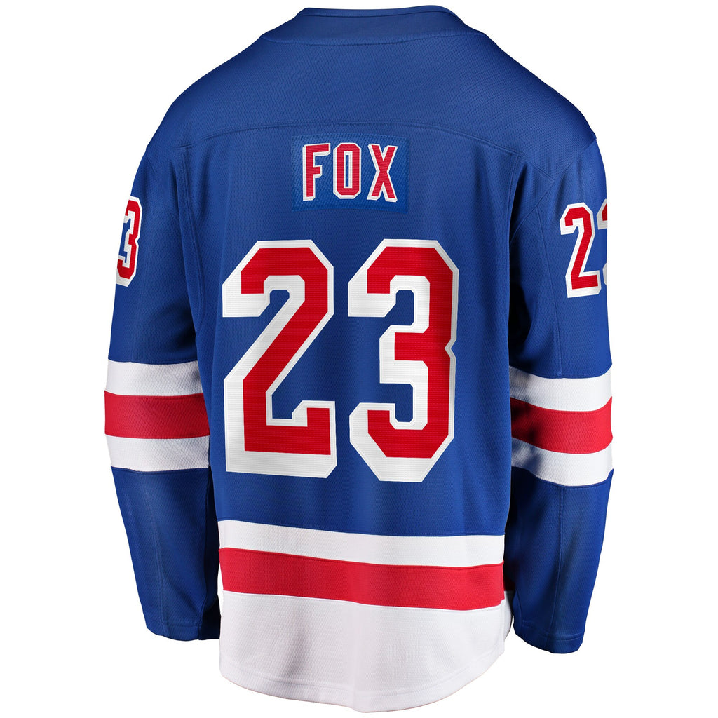 New York Rangers Fanatics Home Breakaway Jersey - Blue - Adam Fox - Mens