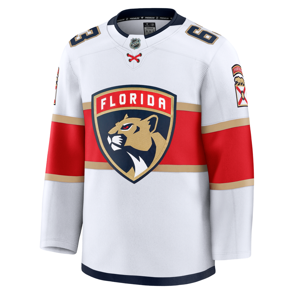 Florida Panthers Fanatics Away Premium Jersey - White - Brad Marchand - Mens