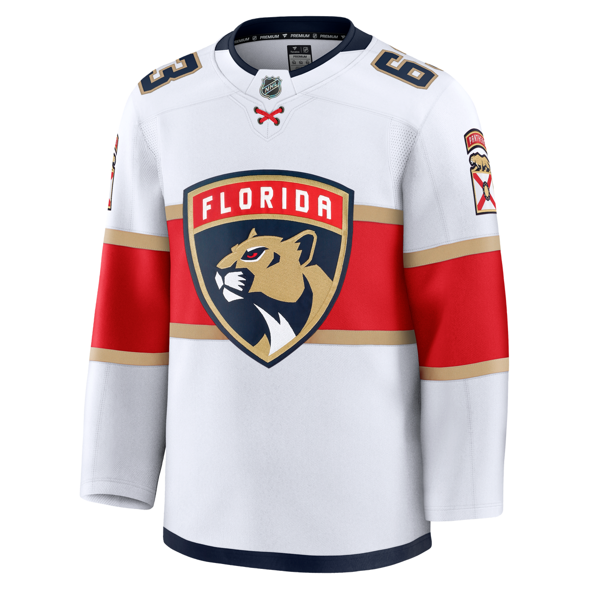 Florida Panthers Fanatics Away Premium Jersey - White - Brad Marchand - Mens