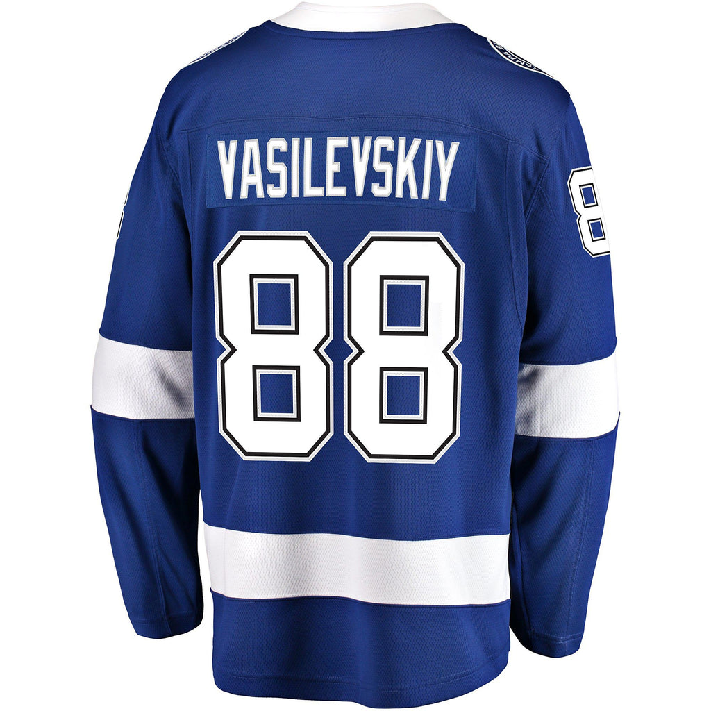 Tampa Bay Lightning Fanatics Home Breakaway Jersey - Andrei Vasilevskiy - Mens