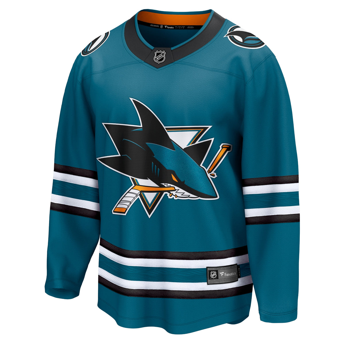 Men's Fanatics Teal San Jose Sharks Home Breakaway Jersey