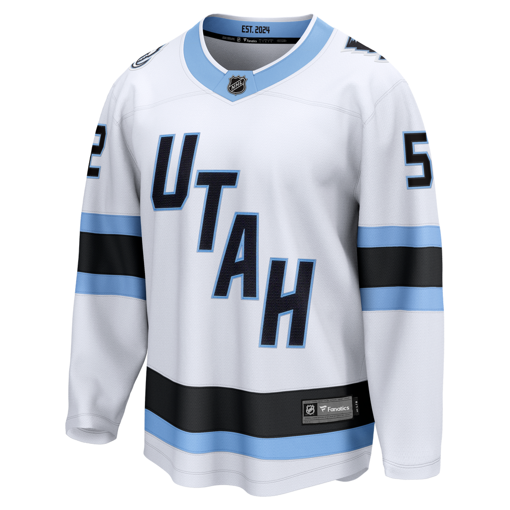Utah Mammoth Fanatics Away Breakaway Jersey - White - MacKenzie Weegar - Mens