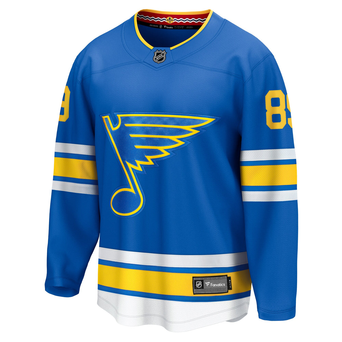 St. Louis Blues Fanatics Branded Home Breakaway Jersey - Blue - Pavel Buchnevich - Mens