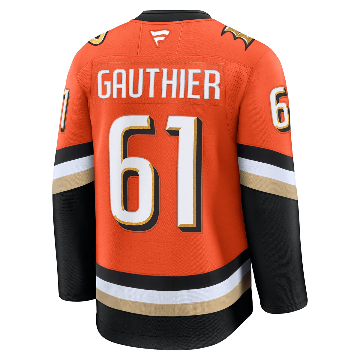 Anaheim Ducks Fanatics Home Premium Jersey - Orange - Cutter Gauthier - Mens