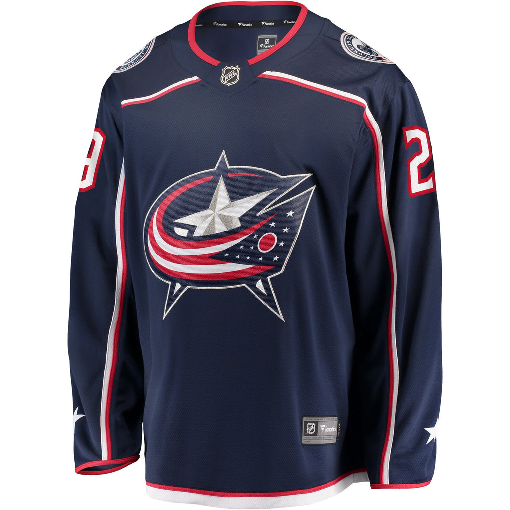 Columbus Blue Jackets Fanatics Home Breakaway Jersey - Navy - Patrik Laine - Mens