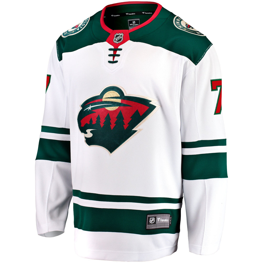 Minnesota Wild Fanatics Away Breakaway Jersey - White - Brock Faber - Mens