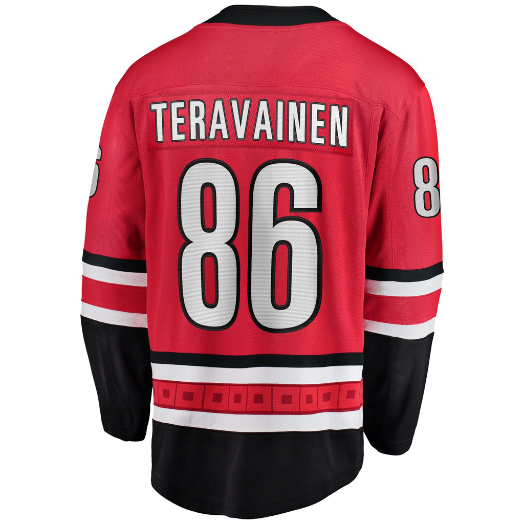 Carolina Hurricanes Fanatics Home Breakaway Jersey - Red - Teuvo Teravainen - Mens