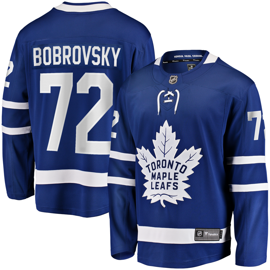 Toronto Maple Leafs Fanatics Home Breakaway Jersey - Blue - Sergei Bobrovsky - Mens