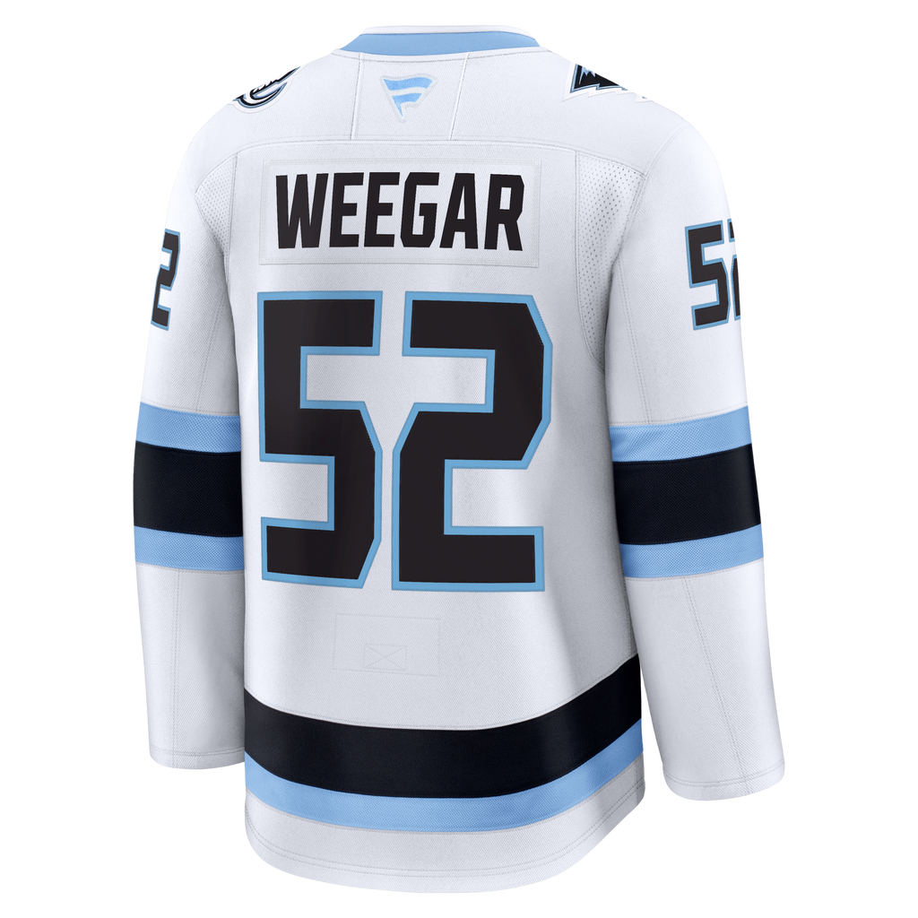 Utah Mammoth Fanatics Away Premium Jersey - White - MacKenzie Weegar - Mens