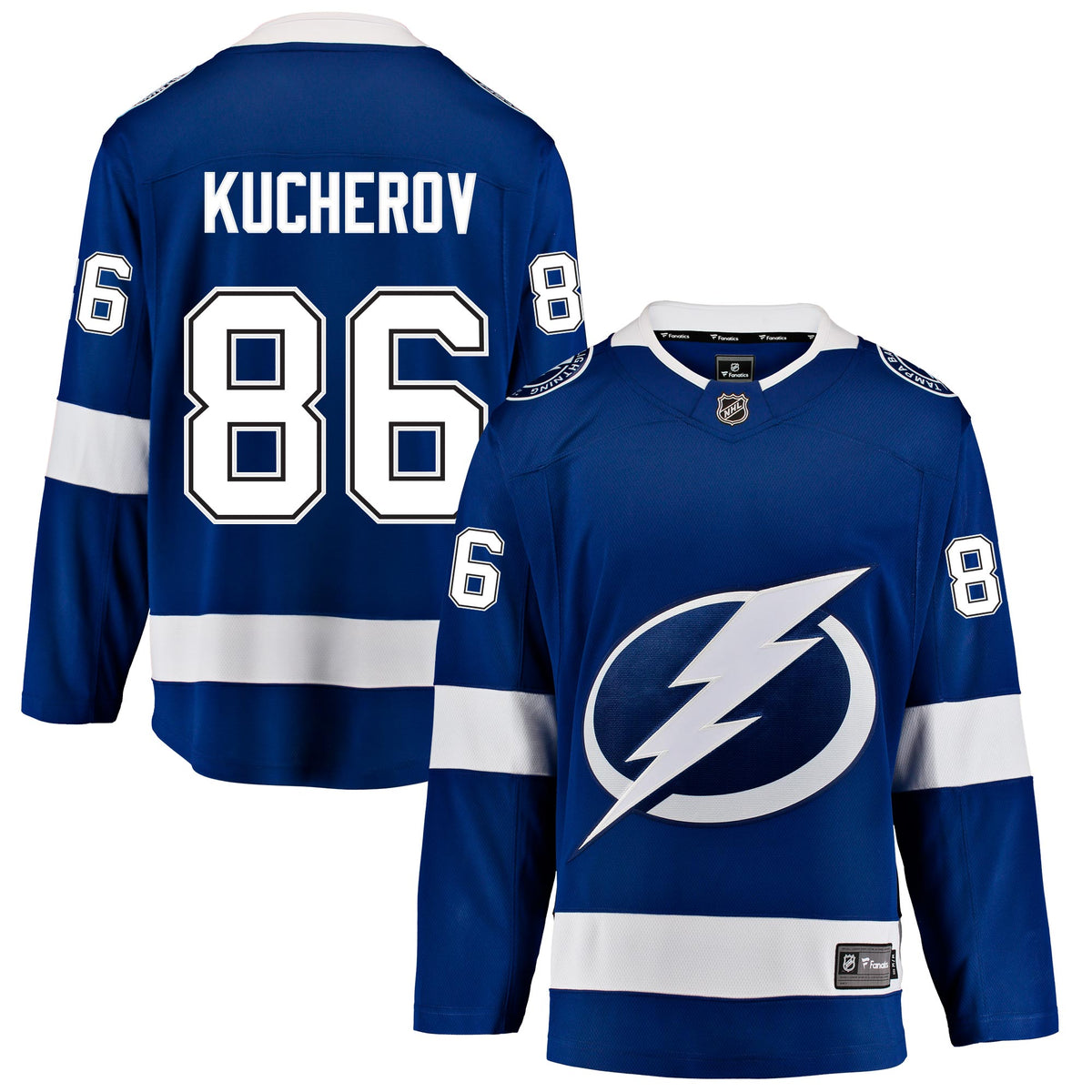 Tampa Bay Lightning Fanatics Home Breakaway Jersey - Nikita Kucherov - Mens