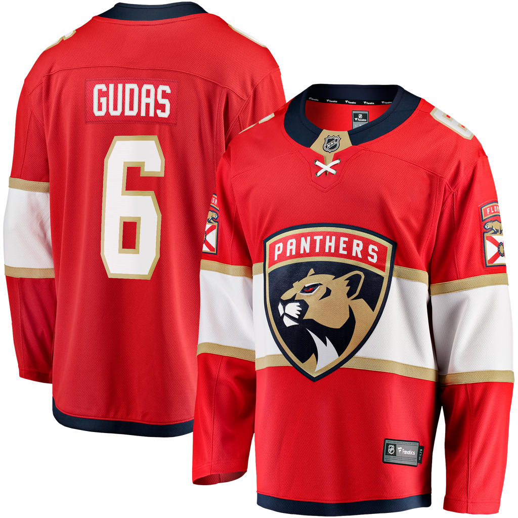 Florida Panthers Fanatics Home Breakaway Jersey - Red - Radko Gudas - Mens