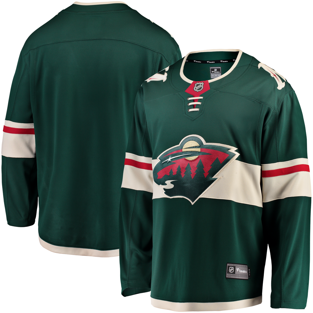 Men's Fanatics Green Minnesota Wild Home Breakaway Jersey