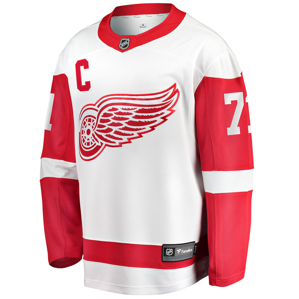 Detroit Red Wings Fanatics Away Breakaway Jersey - Dylan Larkin - Mens