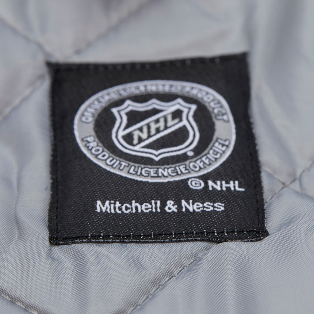 Detroit Red Wings Mitchell & Ness Throw It Back Heavyweight Satin Jacket Current - Scarlet - Mens