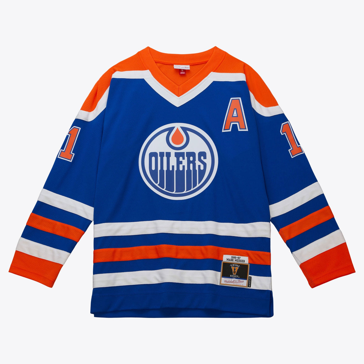 Edmonton Oilers Mitchell & Ness Blue Line Jersey Mark Messier 1986