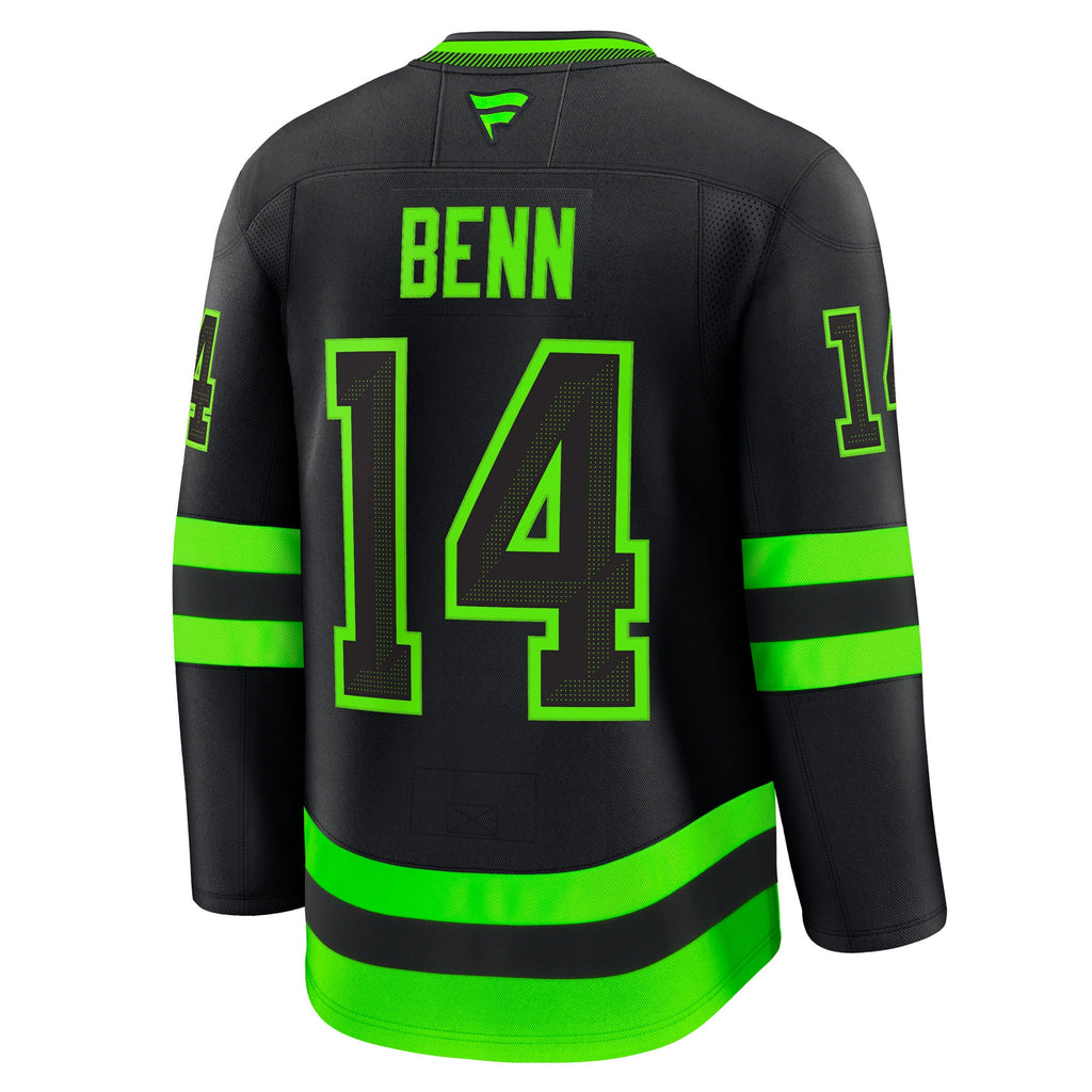 Men's Fanatics Jamie Benn Black Dallas Stars Alternate Premium Jersey