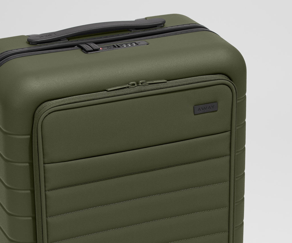 Away The Executive Bigger Carry-On Suitcase - Olive Green
