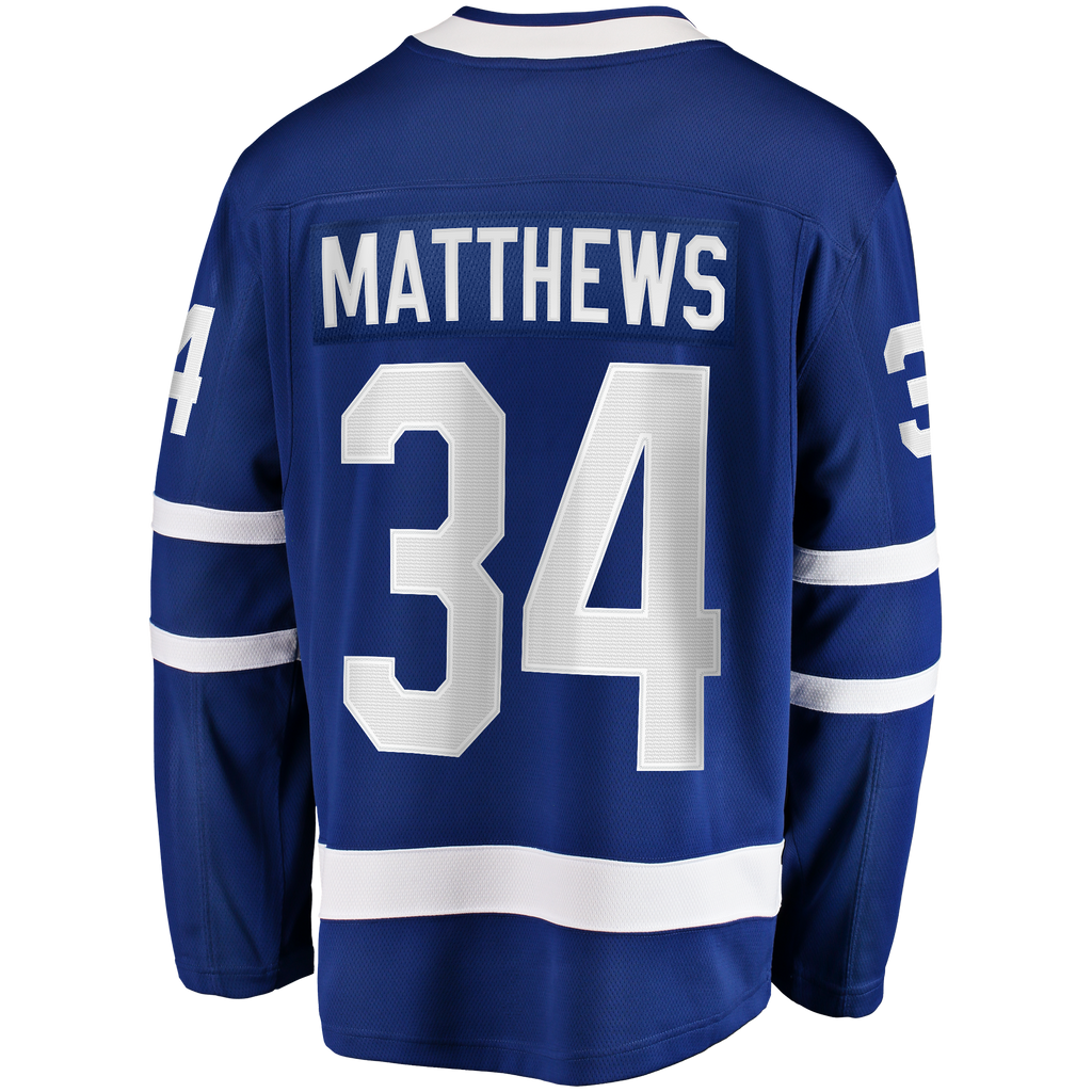 Toronto Maple Leafs Fanatics Home Breakaway Jersey - Blue - Auston Matthews - Mens