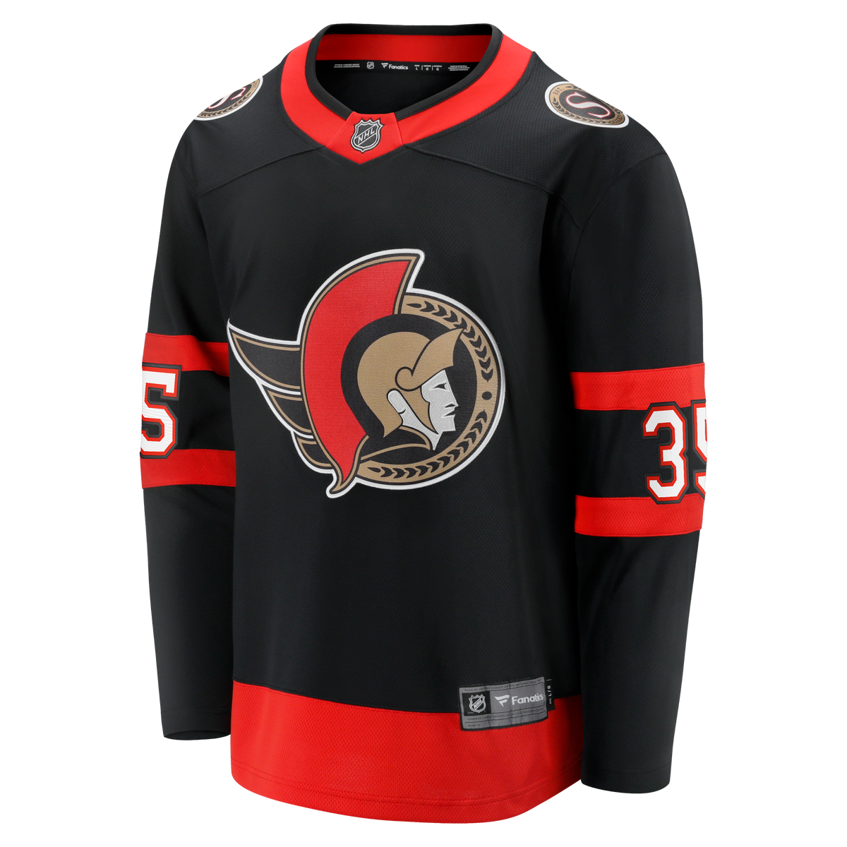 Ottawa Senators Fanatics Breakaway Jersey Home - Black - Linus Ullmark - Mens
