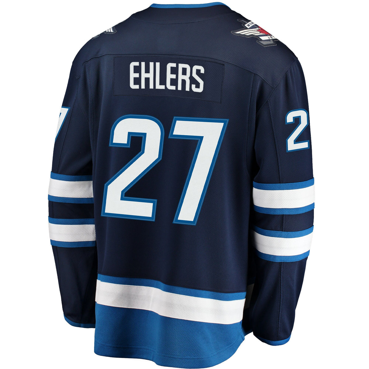 Winnipeg Jets Fanatics Home Breakaway Jersey - Navy - Nikolaj Ehlers - Mens