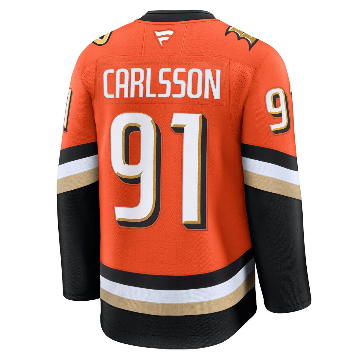 Anaheim Ducks Fanatics Branded Home Premium Jersey - Orange - Leo Carlsson - Mens