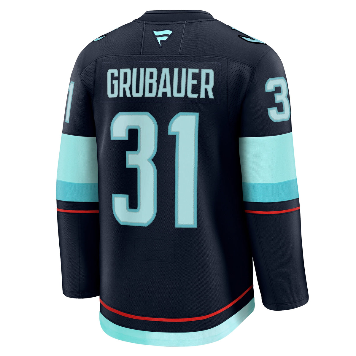 Seattle Kraken Fanatics Branded Home Premium Jersey - Deep Sea Blue - Philipp Grubauer - Mens