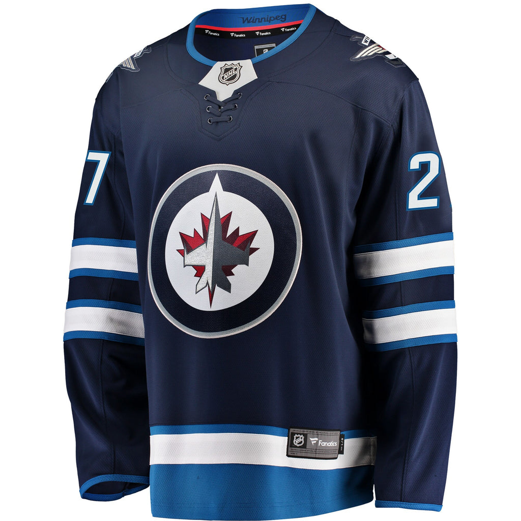 Winnipeg Jets Fanatics Home Breakaway Jersey - Navy - Nikolaj Ehlers - Mens