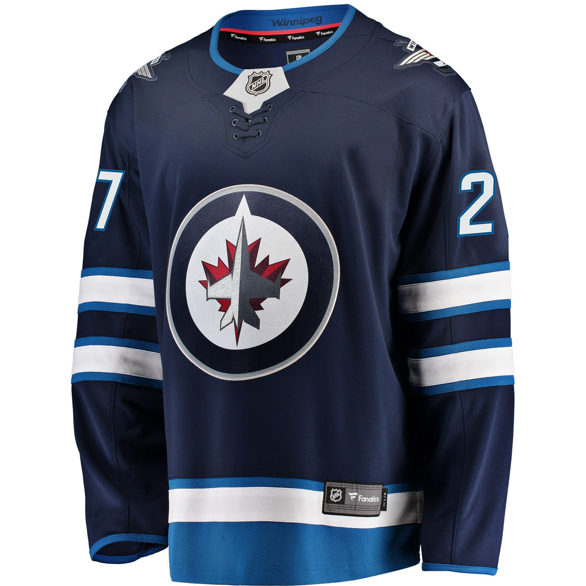 Winnipeg Jets Fanatics Home Breakaway Jersey - Navy - Nikolaj Ehlers - Mens